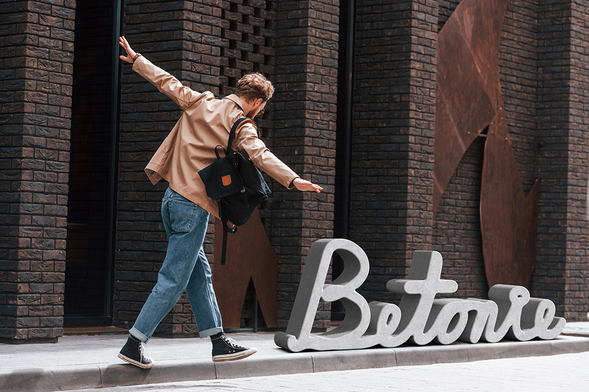 Nápis psací | Betonie